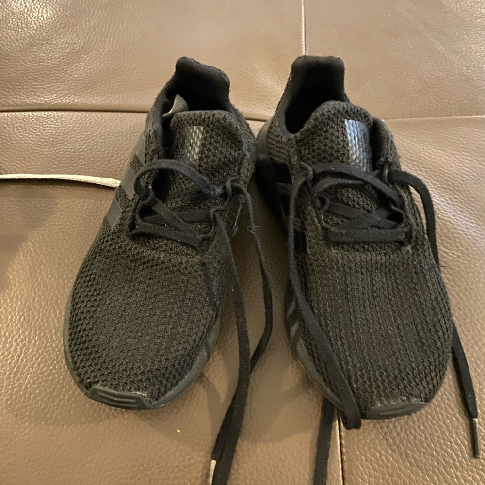 Children’s adidas size 1 sneakers black